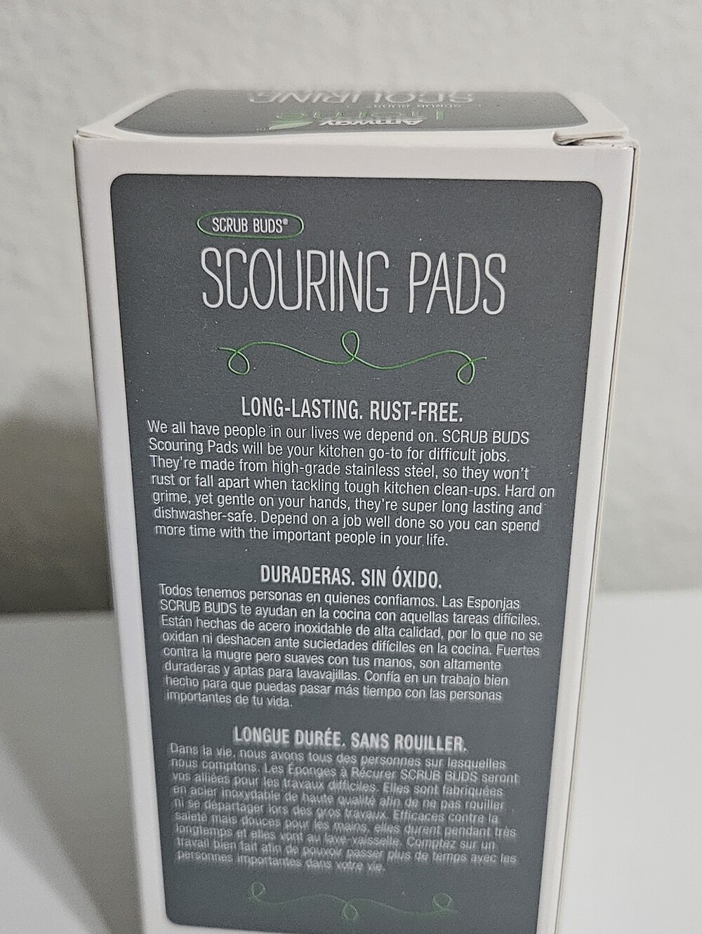 Amway Home Scouring Pads - Stainless Steel, White and Green - Picture 3 of 5